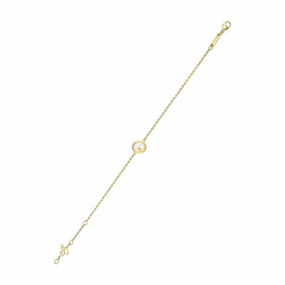 Bracelet Chopard Happy Diamonds Icons en or jaune et diamants