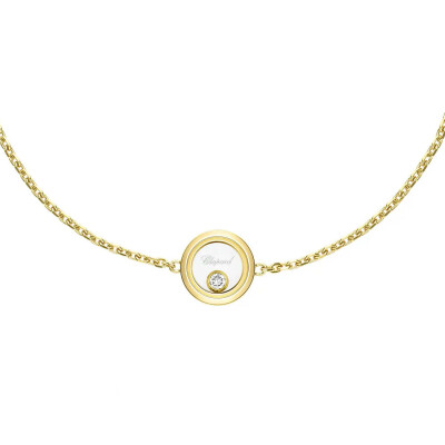 Bracelet Chopard Happy Diamonds Icons en or jaune et diamants