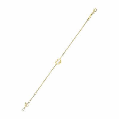 Bracelet Chopard Happy Diamonds Icons en or jaune et diamants