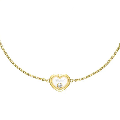 Bracelet Chopard Happy Diamonds Icons en or jaune et diamants
