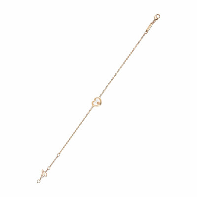 Bracelet Chopard Happy Diamonds Icons en or blanc et diamants