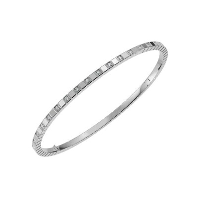 Chopard Ice Cube, white gold, diamonds semi-set bracelet, size S