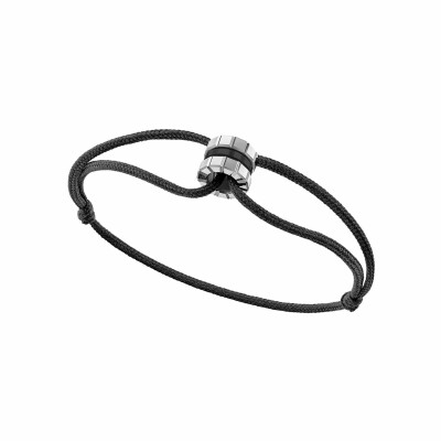 Chopard Ice Cube Black HyCeram® bracelet, rose gold