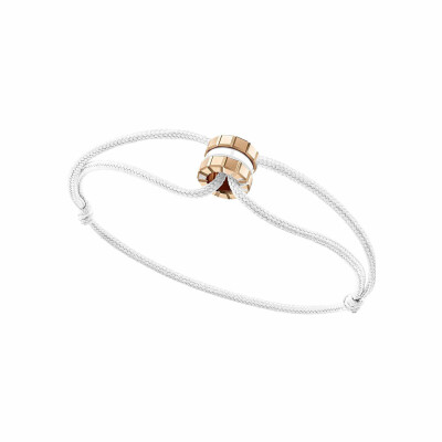Chopard Ice Cube White HyCeram® bracelet, rose gold