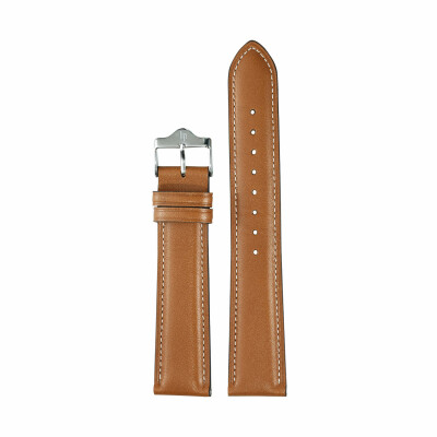 Bracelet de montre Lip Himalaya 40mm Cuir marron lisse 20mm