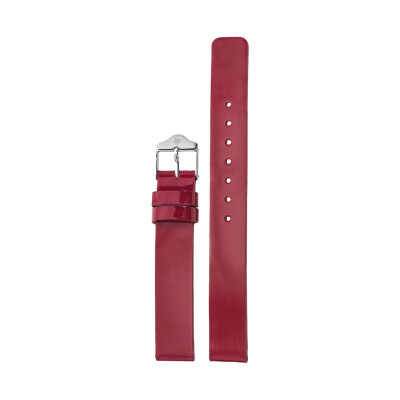 Bracelet de montre Lip Mach 2000 Mini Cuir rouge 14mm