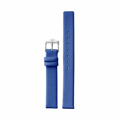 Bracelet de montre Lip Mach 2000 Mini Cuir bleu 14mm