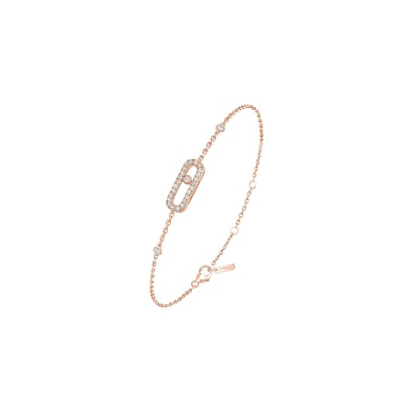 Messika Move Uno bracelet, rose gold, diamonds