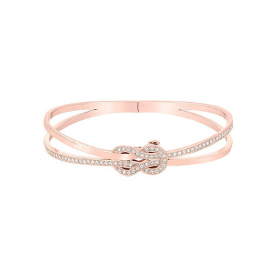 Jonc FRED Chance Infinie en or rose et diamants