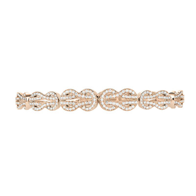 Bracelet FRED Chance Infinie "Crazy 8" en or rose et diamants