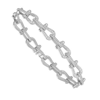 Bracelet FRED Force 10 Multiple Moyen Modèle en or blanc et diamants