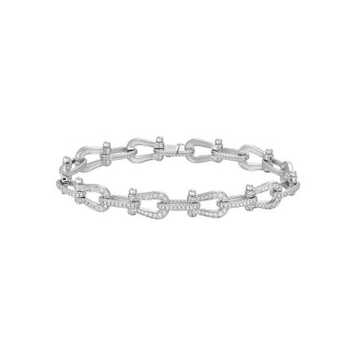 Bracelet FRED Force 10 Multiple Moyen Modèle en or blanc et diamants