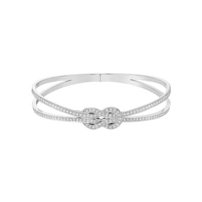 Jonc FRED Chance Infinie en or blanc et diamants