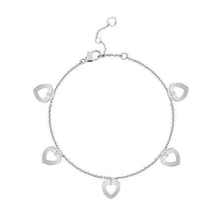 FRED Pretty Woman Multihearts bracelet, white gold and diamonds