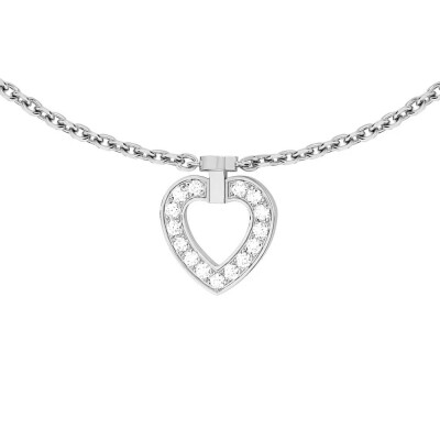 Bracelet FRED Pretty Woman Multihearts en or blanc et diamants