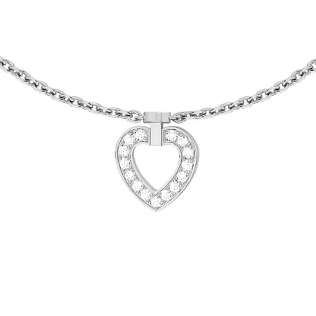 Bracelet FRED Pretty Woman Multihearts en or blanc et diamants