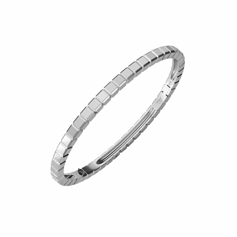 Chopard Ice Cube in ethical white gold, size L bangle bracelet