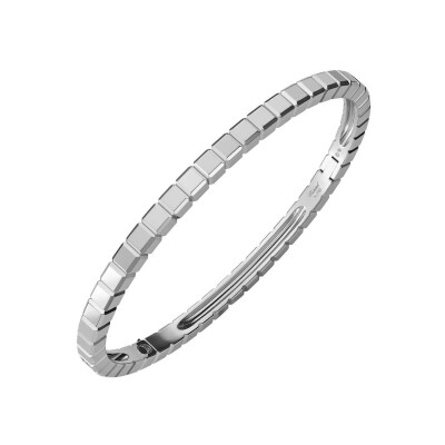 Bracelet jonc Chopard Ice Cube en or blanc éthique, taille S