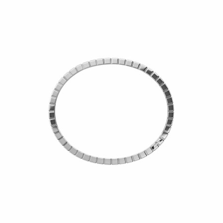 Chopard Ice Cube in ethical white gold and diamonds semi set, size L bangle bracelet