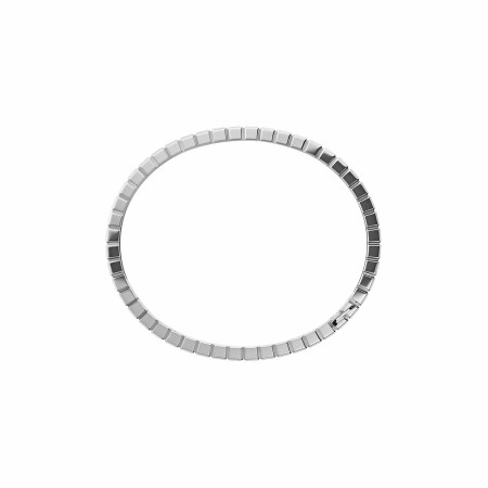 Chopard Ice Cube in ethical white gold and diamonds full set, size L bangle bracelet