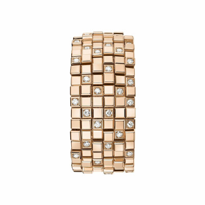 Chopard Ice Cube Cuff Bracelet in Rose Gold and Diamonds