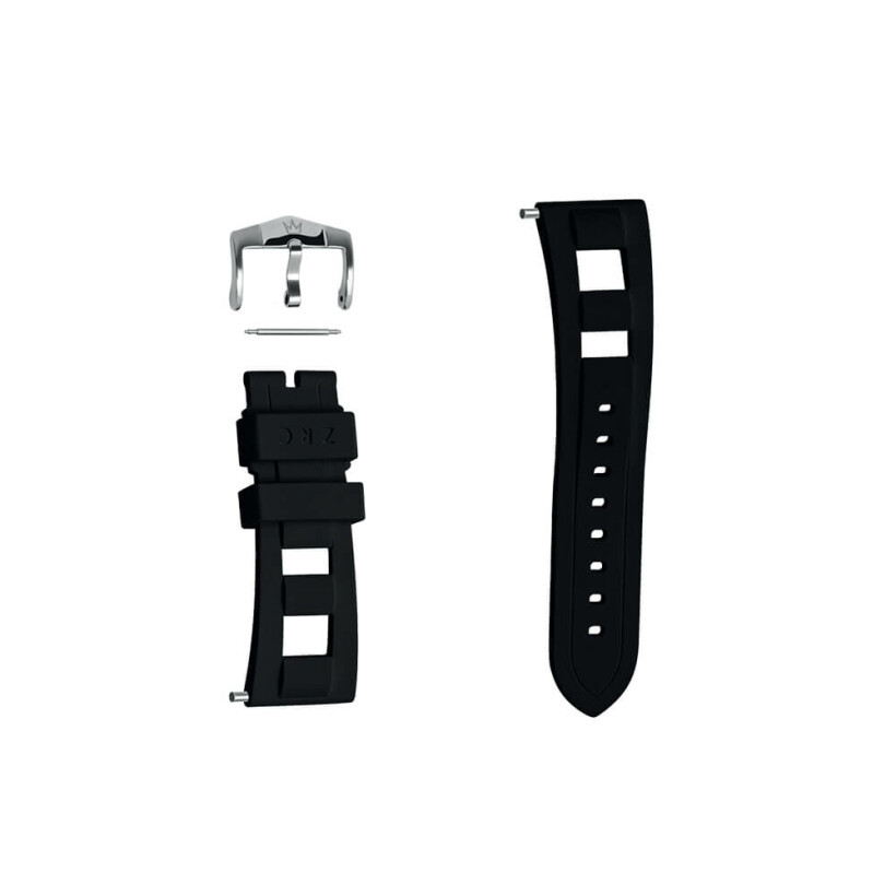 Bracelet de montre  ZRC en caoutchouc EPDM noir (taille L)