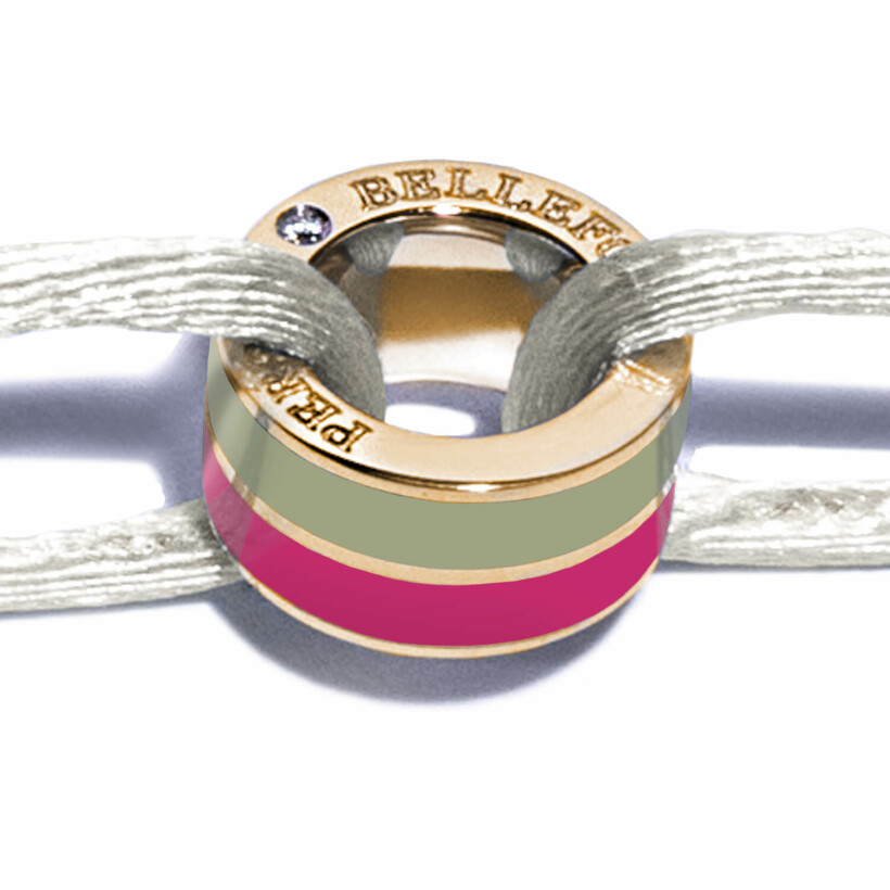 Bracelet Persan & Bellefond Token Fuchsia de Magellan Vert Mousse BRJLPSM