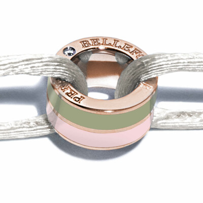 Bracelet Persan & Bellefond Token Vert Mousse Spiaggia Rosa BRRSMSR