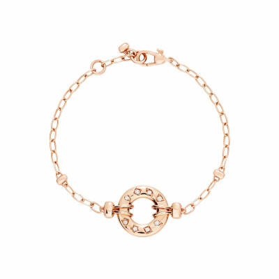 Bracelet Pomellato Iconica en or rose et diamants