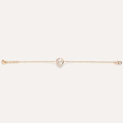 Bracelet Pomellato Pom Pom Dot en or rose, nacre et diamants