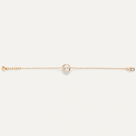 Pomellato Pom Pom Dot bracelet, rose gold with mother of pearl and diamonds