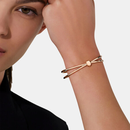 Bracelet jonc Pomellato Together en or rose