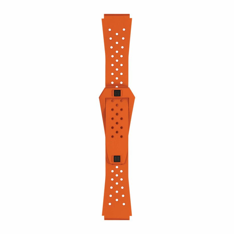 Bracelet de montre Tissot Officiel Sideral Caoutchouc Orange