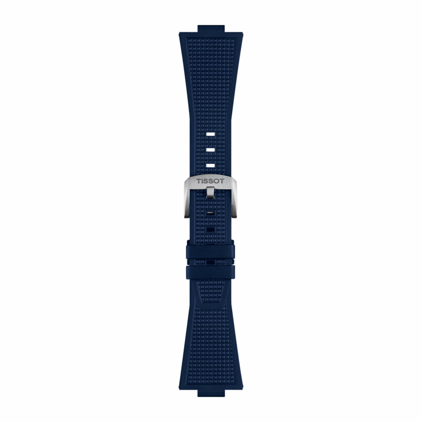 Bracelet de montre Tissot Officiel PRX Caoutchouc Bleu