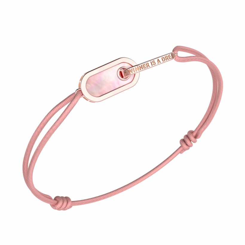 Bracelet Unknow Brand Dreamer en or rose, nacre  et diamants