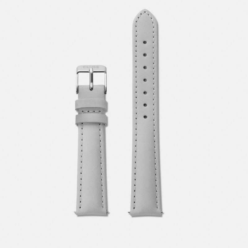 Bracelet de montre Cluse en cuir gris