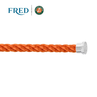 Câble FRED interchangeable Grand Modèle en corderie terracotta avec embouts en acier #FREDxRolandGarros