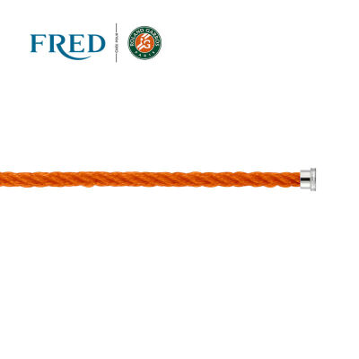 Câble FRED interchangeable Moyen Modèle en corderie terracotta avec embouts en acier #FREDxRolandGarros