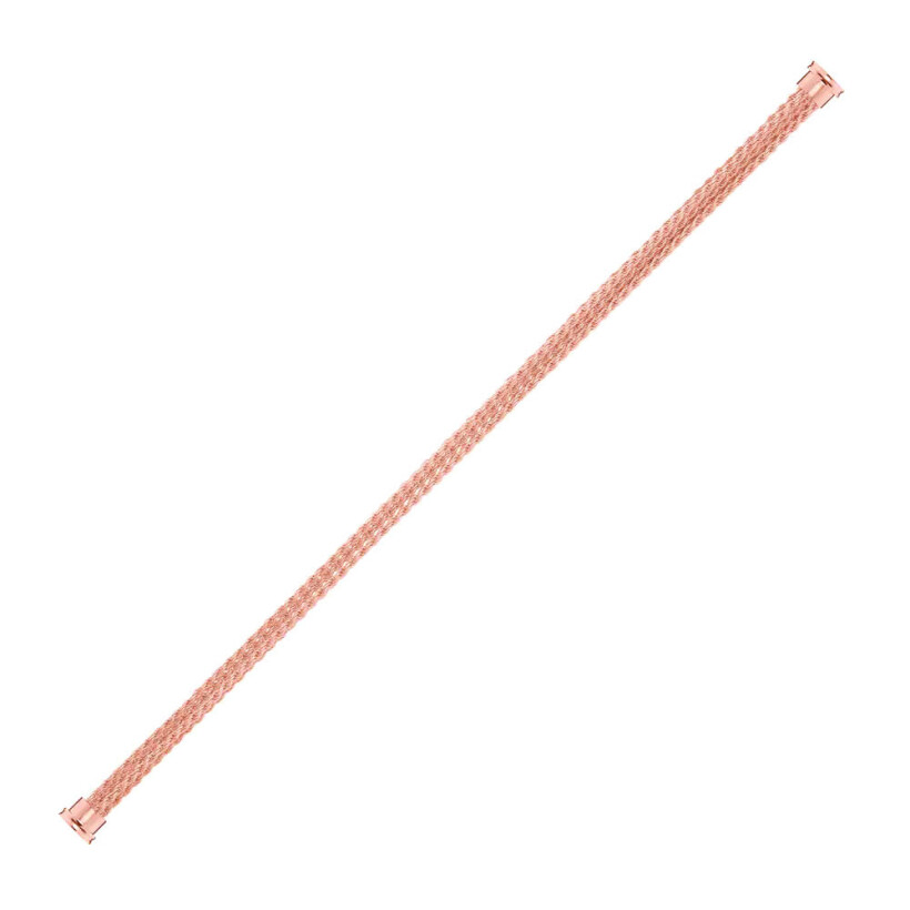 FRED large size bracelet multichain  cable, rose gold with rose gold clasp