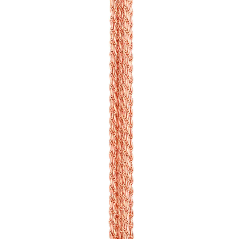 Câble FRED interchangeable Grand Modèle Multichaîne en or rose avec embouts or rose