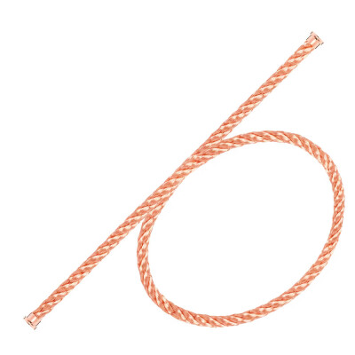 Câble FRED interchangeable Grand Modèle double tour en or rose