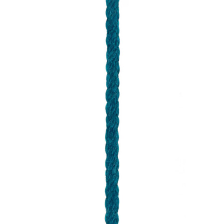 FRED interchangeable cable, medium size, riviera blue corderie, yellow gold-plated steel end caps