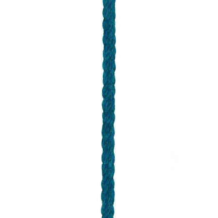 FRED interchangeable cable, medium size, riviera blue corderie, pink gold-plated steel end caps