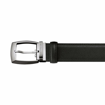 Montblanc Black 35mm leather belt