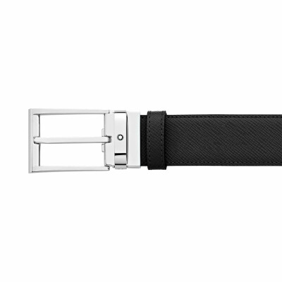 Montblanc Sartorial Black/blue 35mm reversible leather belt