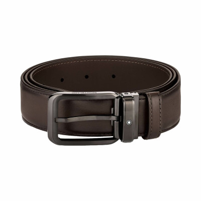 Montblanc Shaded brown 35mm leather belt