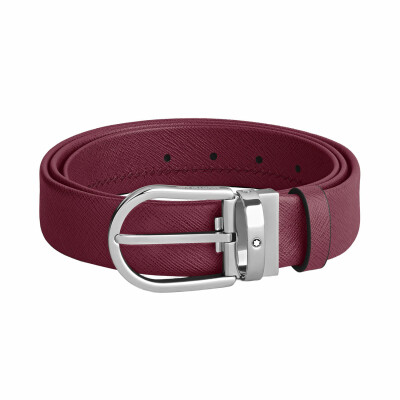 Montblanc Horseshoe Buckle Cassis 35mm leather belt