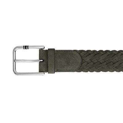 Ceinture Montblanc 35mm en daim avec boucle carrée Meisterstück M