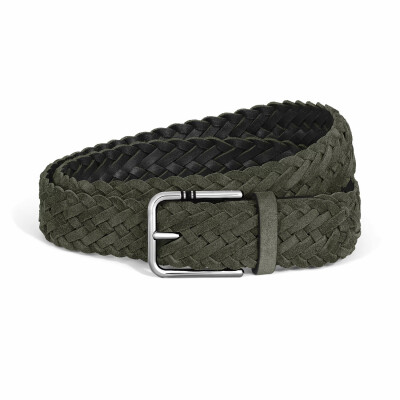 Ceinture Montblanc 35mm en daim avec boucle carrée Meisterstück M