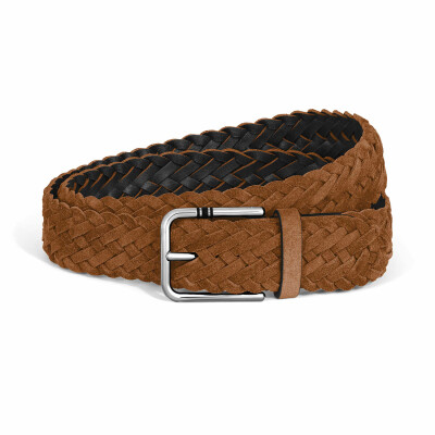 Ceinture Montblanc 35mm en daim avec boucle carrée Meisterstück M